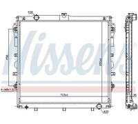 Wasserkühler Kühlrippen gelötet 606523 NISSENS für TOYOTA TUNDRA Pick-up