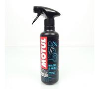 Motul E1 Wash & Wax 400ml Pumpspray Motorrad Trockenreiniger + Microfaser Tuch Motul: 102996