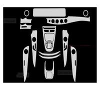 WBFLZTYOP Für Mercedes Be&nz E-Klasse W213 2019 2020 Auto-Mittelkonsole, Transparenter TPU-Schutzfilm, Kratzfester Aufkleber Instrumentenbrett Folie