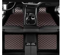 WBLLDP 4Stück Leder Auto Fußmatten Für Mini Aceman J05 (2024+), Allwetter rutschfeste wasserdichte Auto Set Accesorios,Black-red