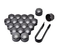 WBWBB Auto Radmutternkappen für VW Tiguan 2017-2023, Radschrauben Kappen Radmuttern Abdeckungen Radbolzen Sechseckige Reifenmutternabdeckungen,17mm-Grey