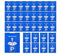 WDFCN 30 Stück Parkscheibe Auto 11x15cm Parkscheibe Pappe BlauParkuhr Parking Disc für KFZ Auto Parken Park Scheibe Parkuhr aus Pappe