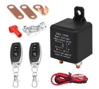 WDKXCN Batterietrennschalter 12V mit Fernbedienung, Funkschalter 12v Autobatterie 200A, Batterie Trennschalter Auto Funkschalter Set mit Fernbedienung, Kill Switch für Auto, Jacht, RV, Boot, Wohnwagen