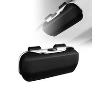 WDMNAO Auto Visier Sonnenbrillenhalter für Volvo XC40 2019-2023, Auto Brillenhalterung Brillenhalter Sonnenblende Brillenetui, Auto Visier Zubehör,A Black