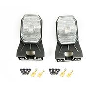 Web Truck Begrenzungsleuchten Umrissleuchten Seitenmarkierungsleuchten Positionsleuchten mit Halter LED weiß 1 Set=2 Stück Anhänger LKW Wohnwagen Nutzfahrzeuge Trailer