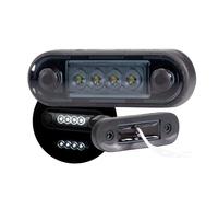 Web Truck DARK SLIM - Weiße LED Seitenmarkierungsleuchten 12V/24V- Schlanke, wasserdichte Positionsleuchten für PKW, LKW, Anhänger, Wohnmobil, Landmaschinen und Geländefahrzeuge - 2 Stück - Universal