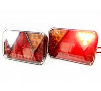 Web Truck LED-Rückleuchte 12V rechts + links, 6 Funktionen, Anhänger, Wohnmobil