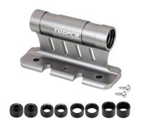 WEEVDRIE Gabelhalterung Fahrrad, Vielseitiger Fahrradblock, Fahrradträger Innenraum Auto, Fahrrad Dachträger Gabelhalterung, 5/12/15x100mm 15x110mm, Schnellspanngabel für LKW/Anhänger (Titanfarbe)