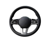 WEFOLCC Lenkrad Bezug Lenkradbezug Für Mercedes Für Benz A-Klasse W177 B-Klasse W247 C-Klasse W205 CLS-Klasse Lenkradgeflecht Auto Lenkradbezug(Red Thread)