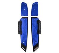 WEHOX Fußrasten Pedale Motorrad Fußrasten für Forza 300 350 2018-2023 Motorrad Fußmatten Fußteil Trittplatte Pegs für Honda Zubehör Nicht-originale Bohrung Installation(blau)