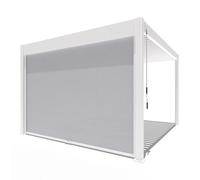 Weide Sonnenrollo für Weide Pergola 3,6 M in Weiss