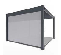 Weide Sonnenrollo für Weide Pergola 4 M in Anthrazit