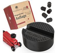 WEIDEBACH® stabile & sichere Wagenheber Gummiauflage inkl. 5X Ventilkappen, universeller Gummi für Wagenheber & Hebebühne, rutschfeste Gummiauflage Wagenheber, Aufsatz Wagenheber, Wagenheber Auflage