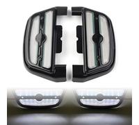 Weiß Led Licht ABDECKUNGEN FÜR SOZIUS TRITTBRETTER für Harley Touring Road King