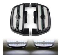Weiß Led Licht ABDECKUNGEN FÜR SOZIUS TRITTBRETTER für Harley Touring Road King