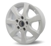 Weiße Alufelgen 6Jx14 für Hobby Anhänger Wohnwagen Lochkreis 112x5, 1000kg