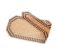 WEKADRIN Holzkugel Auto Sitzkissen Beige Sommer Sitzauflage Massage Luftzirkulation Komfort Autositzbezug Installieren für Pkw und Lkw