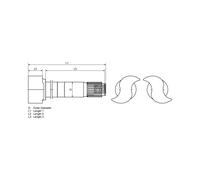 Welle, Bremsnockenwelle DT SPARE PARTS 4.65096