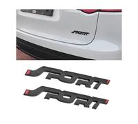 WENINETIES 2 Stück 3D Metall Logo Aufkleber für Porsche Cayenne 2 (II) 92A I 2010-2017 -, Karosserie Emblem Seitentür Kotflügel Dekoration Sport Styling Zubehör Selbstklebend,Black