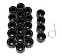 WENINETIES 20pcs Auto Radschraubenkappen 17mm für VW Touran Cross 1T/GP2 ab Bj.2011-2015, Lug Endkappen Reifenschrauben Abdeckung, Schraubenabdeckung Auto Radkappen