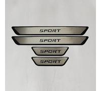 WENINETIES 4 Stück Auto Edelstahl Einstiegsleisten Schutz für VW T-Cross 2019 2020 2021 2022 2023 2024, Auto Außentürschwellenschutz Willkommenspedal Türschweller Rutschfestes,D