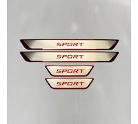 WENINETIES 4 Stück Auto Edelstahl Einstiegsleisten Schutz für VW T-Cross 2019-2023 2024, Auto Außentürschwellenschutz Willkommenspedal Türschweller Rutschfestes,B