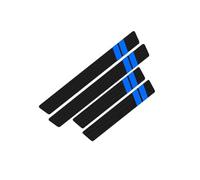 WENINETIES 4 Stück Auto Einstiegsleisten Türschweller für Porsche 718 Cayman 2017-2025, Türschweller Schutzfolie Kohlefaser Aufkleber,Blue