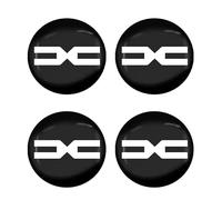 WENINETIES 4 Stück Auto Nabendeckel Aufkleber für Dacia Spring 2022-, Auto Radnabenkappen Aufkleber Radkappen Aufkleber Radkappen Reifen Felgen,60MM