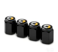 WENINETIES 4 Stück Auto Ventilkappen für Smart 451 453 Fortwo Forfour, Reifenventil Luftkappen Staubdicht Radventilkappen Korrosionsbeständig