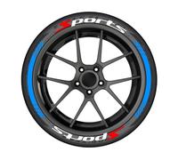 WENINETIES 8 Reifenaufkleber Set für Renault 4 E-Tech Captur Symbioz Arkana Austral Scenic E-Tech, Performance Reifensticker Zubehör Felgenbeschriftung Sport Design Tuning Optik Individualisierung