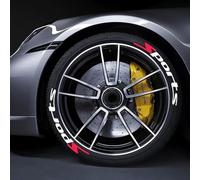 WENINETIES 8 Reifenaufkleber Set für Toyota Yaris Cross/Corolla Cross/C-HR/C-HR+/RAV4, Performance Reifensticker Zubehör Felgenbeschriftung Sport Design Tuning Optik Individualisierung,Sport