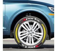 WENINETIES 8 Reifenaufkleber Set für VW Polo Golf Passat Arteon T-Cross Taigo T-ROC Tiguan Touareg, Performance Reifensticker Zubehör Felgenbeschriftung Sport Design Tuning Optik Individualisierung