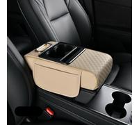 WENINETIES Armlehnen Polster Auto für BYD Atto 2 ab.Bj 2025 2026+, Mittelarmlehne Auto Erhöhung mit Getränkehalter & Seitentasche, Organizer Box,Brown