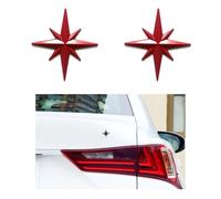 WENINETIES Auto Aufkleber für Porsche Cayenne 3 (III) 9YA I 2017-2023, Aufkleber Auto Emblem für Karosserie Dekoration Car Dekorationen Zubehör Stylisch Individuell,Red