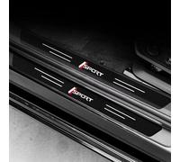 WENINETIES Auto Einstiegsleisten Schutz für Ford Transit Tourneo Custom 2012-2024, Kohlefaser Aufkleber Anti-KratzTrim Türschweller Trittplatten Styling Zubehör, 5 Stück