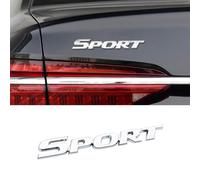 WENINETIES Auto Emblem Aufkleber für Porsche Panamera (G1) 2009-2013, ABS Logo Abzeichen Wasserfest Dekoratives Zubehör Hochwertige Karosserie Aufkleber,Silver