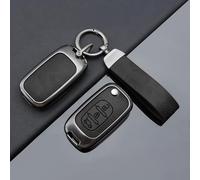 WENINETIES Autoschlüssel Hülle Schlüssel Hülle für Renault Captur Megane Espace Clio ZoeScenic 4 Arkana Dacia Schutzhülle, Schlüsselbox Cover keyless go Schutz/Autoschlüssel Tasche,F-Black