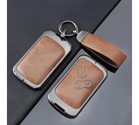 WENINETIES Autoschlüssel Hülle Schlüssel Hülle für Renault Captur Megane Espace Clio ZoeScenic 4 Arkana Dacia Schutzhülle, Schlüsselbox Cover keyless go Schutz/Autoschlüssel Tasche,C-Brown