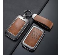 WENINETIES Autoschlüssel Hülle Schlüssel Hülle für Renault Captur Megane Espace Clio ZoeScenic 4 Arkana Dacia Schutzhülle, Schlüsselbox Cover keyless go Schutz/Autoschlüssel Tasche,B-Brown
