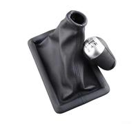 wenyouya Auto Schaltsack Abdeckung für Ford Mustang 2005-2009 - Schwarz Mikrofaser-Leder Schaltsack Ersatz mit Schaltknauf, OEM 8R3Z-7277-AA