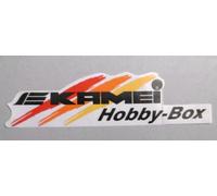 Werbe-Aufkleber Kamei Hobby-Box 28 cm 80er Oldtimer Youngtimer Dachbox Skibox