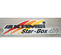 Werbe-Aufkleber Kamei Star Box 470 37 cm 80er Oldtimer Dachbox Skibox