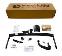 Westfalia Abnehmbare Anhängerkupplung für VW Golf IV Limousine (BJ 10/97-10/03), VW Bora Limousine (BJ 10/98-05/05) - nicht für Syncro - im Set mit 13-pol. fzg.-spez. Westfalia Elektrosatz