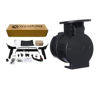 Westfalia abnehmbare Anhängerkupplung & Westfalia Adapter 13- auf 7-polig - Für die Verbindung von PKW BZW. Anhängerkupplung mit 13-poliger Steckdose auf Anhänger mit 7-poligem Stecker