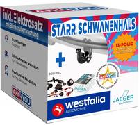WESTFALIA AHK für Skoda Fabia Fließheck 14-18 starr + 13-pol JAEGER STANDARD ES