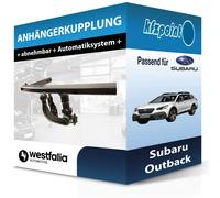Westfalia Anhängerkupplung abnehmbar Kugelstange von unten gesteckt - SUBARU OUTBACK