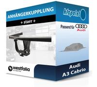 Westfalia Starre Anhängerkupplung für VW Golf 7/8 Limousine (ab BJ 10/12), VW T-ROC (ab BJ 07/17), Audi A3 (BJ 02/13-06/16), Audi Q2 (ab BJ 11/16), Skoda Octavia 3/4, Seat Leon (ab BJ 02/13)