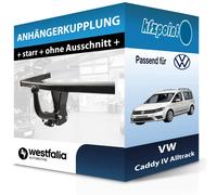 Westfalia Anhängerkupplung starr mit angeschraubtem Kugelkopf - VW CADDY IV Kasten