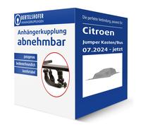 Abnehmbare Anhängerkupplung - AHK für Citroen Jumper II Kasten, Fiat Ducato III Kasten, Peugeot Boxer III Kasten (ab BJ 06/2006)