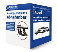 Westfalia Anhängerkupplung abnehmbar Kugelstange von unten gesteckt - OPEL MOKKA